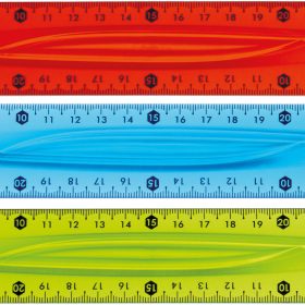 WESTCOTT Lineal, flexibel E-10222 00 30cm blau/rot/grün