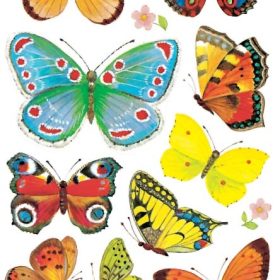 Z-DESIGN Sticker Creative 4462 Schmetterlinge 3 Stück