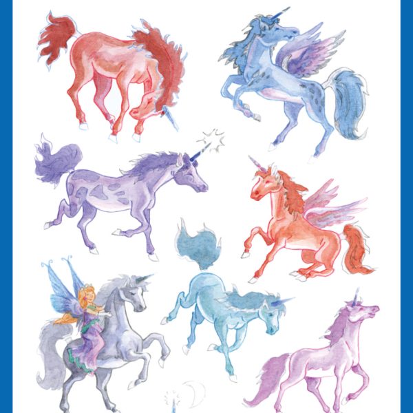 Z-DESIGN Sticker Kids 53148 Einhorn 2 Stück
