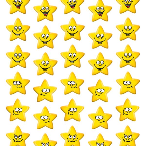 Z-DESIGN Sticker Kids 53191 Sterne lachend 3 Stück