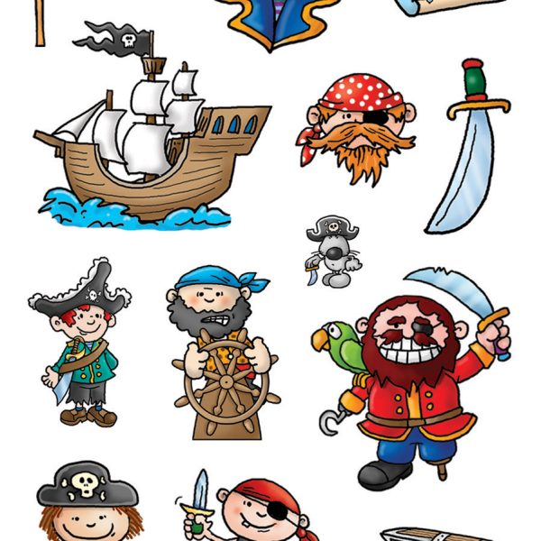 Z-DESIGN Sticker Kids 53197 Piraten 3 Stück