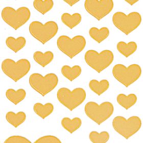 Z-DESIGN Sticker Creative 53282 Herze gold 1 Stück