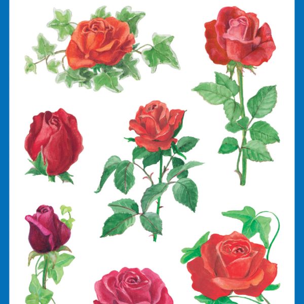 Z-DESIGN Sticker Creative 54261 Rosen 3 Stück