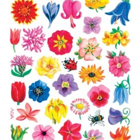 Z-DESIGN Sticker Creative 54304 Blumen 2 Stück