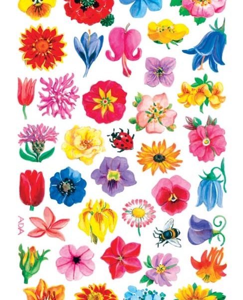 Z-DESIGN Sticker Creative 54304 Blumen 2 Stück