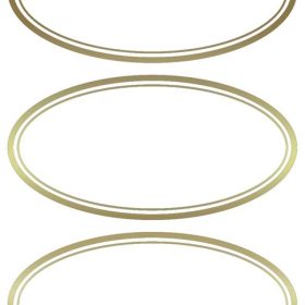 Z-DESIGN Haushaltetiketten 59419 Goldrand 2 Stück