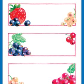 Z-DESIGN Sticker Home 59550 Früchte 3 Stück