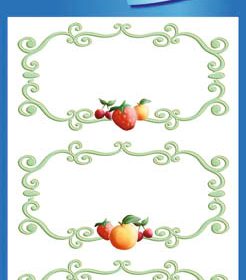 Z-DESIGN Sticker Home 59671 Früchte 3 Stück