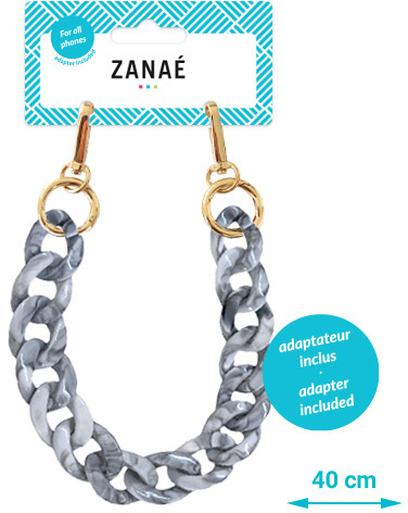 ZANAE-17172-3663838171723 ZANAÉ Phone Wristlace Turtle Grey 17172 Mineral Winter grey – Hochwertig & günstig bei ShopDeca