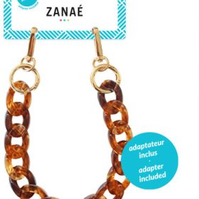 ZANAÉ Phone Wristlace Tortoise Shell 17175 Mineral Spring red