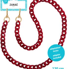 ZANAÉ Phone Necklace Coral 17378 Mineral Spring red