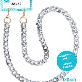 ZANAÉ Phone Necklace Turtle 17441 Mineral Winter grey