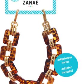 ZANAÉ Phone Wristlace Golden Fire 17447 Leopard & Gold animal print