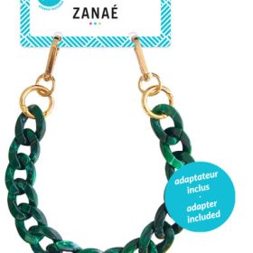 ZANAÉ Phone Wristlace Jade 17468 Mineral Spring green