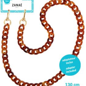 ZANAÉ Phone Necklace Tortoise Shell 17668 Mineral Spring red