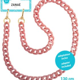 ZANAÉ Phone Necklace Tortoise Shell 17669 Mineral Spring lady pink