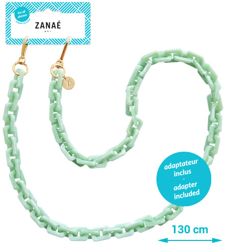 ZANAE-18323-3663838183238 ZANAÉ Phone Necklace Matcha 18323 Cosy Capuccino green – Hochwertig & günstig bei ShopDeca