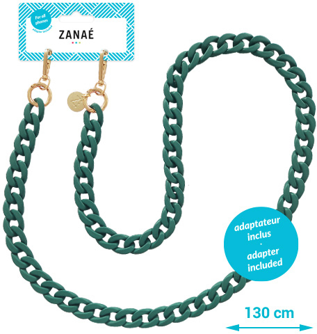 ZANAÉ Phone Necklaces Emerald 19538 Mate green