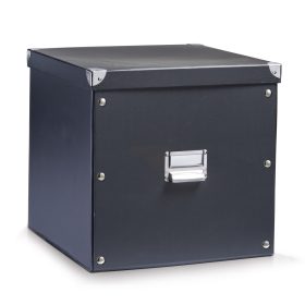 ZELLER Aufbewahrungsbox 35lt 17635 schwarz 33.5x33x32cm
