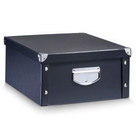 ZELLER Aufbewahrungsbox 22lt 17928 schwarz 40x33x17cm
