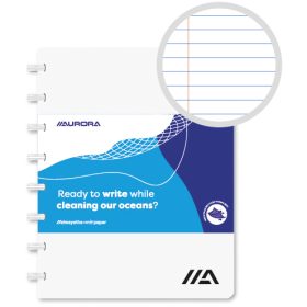 ADOC Ringbuch Ocean Waste A5 3011.211 weiss, liniert 72 Blatt