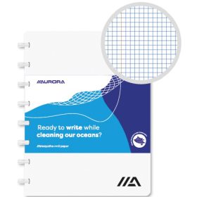 ADOC Ringbuch Ocean Waste A5 3044.211 weiss, kariert 72 Blatt