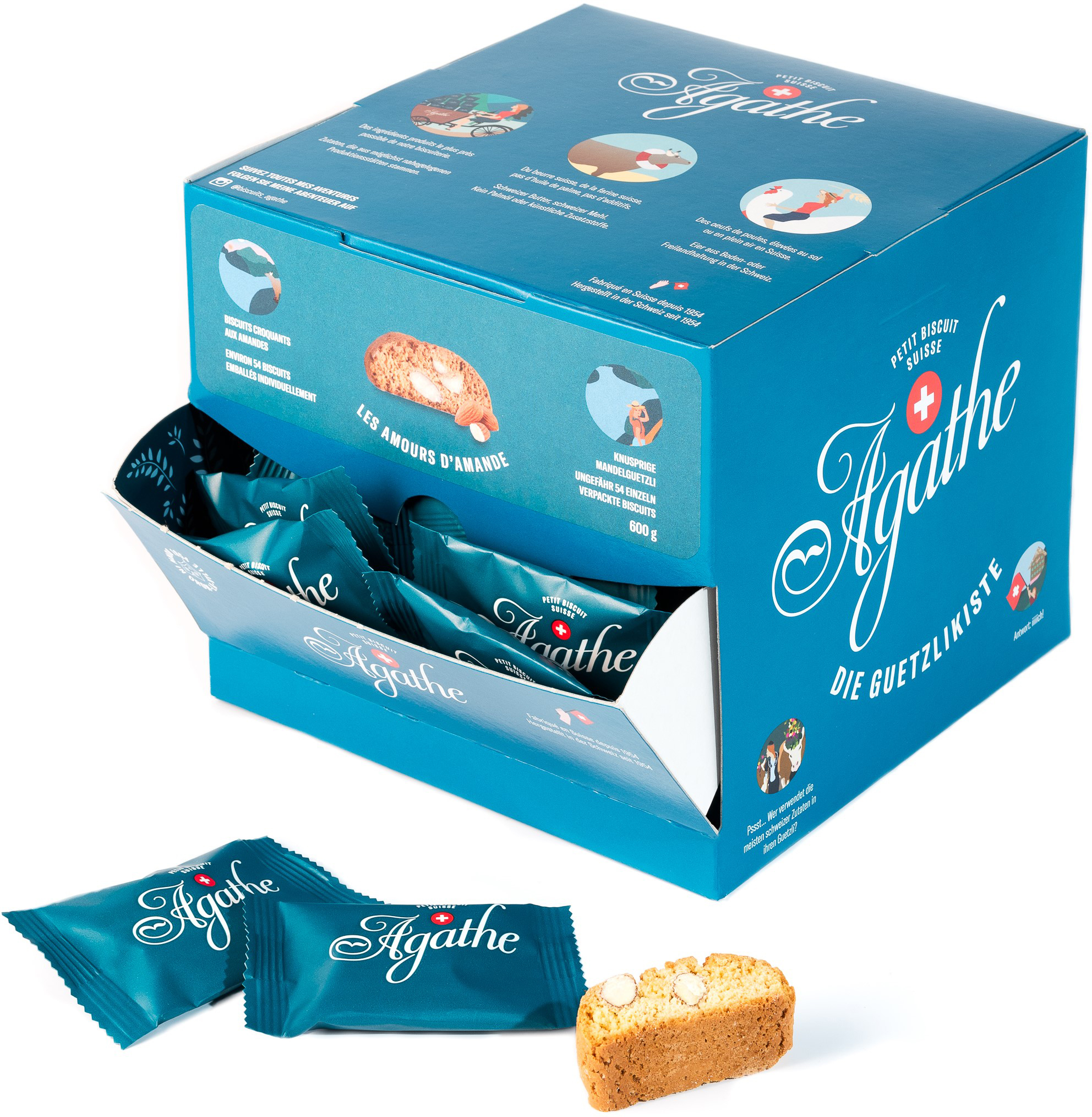 AGATHE-431-7611736100679 AGATHE Mandel-Sablés 431 600g, 54 Stk. – Bild 1