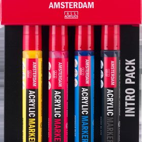AMSTERDAM Acrylmarker Starter 4mm 17519001 assortiert 4 Stück