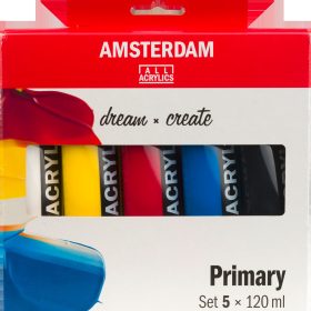 AMSTERDAM Standard Series Acryl Set 17791905 Primärfarben 5x120ml