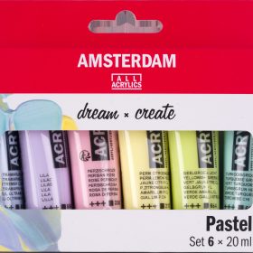AMSTERDAM Standard Series Acryl Set 17820503 pastell 6x20ml