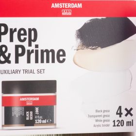 AMSTERDAM Vorbereitungs-&Grundierungset 24820000 Medium 4x120ml