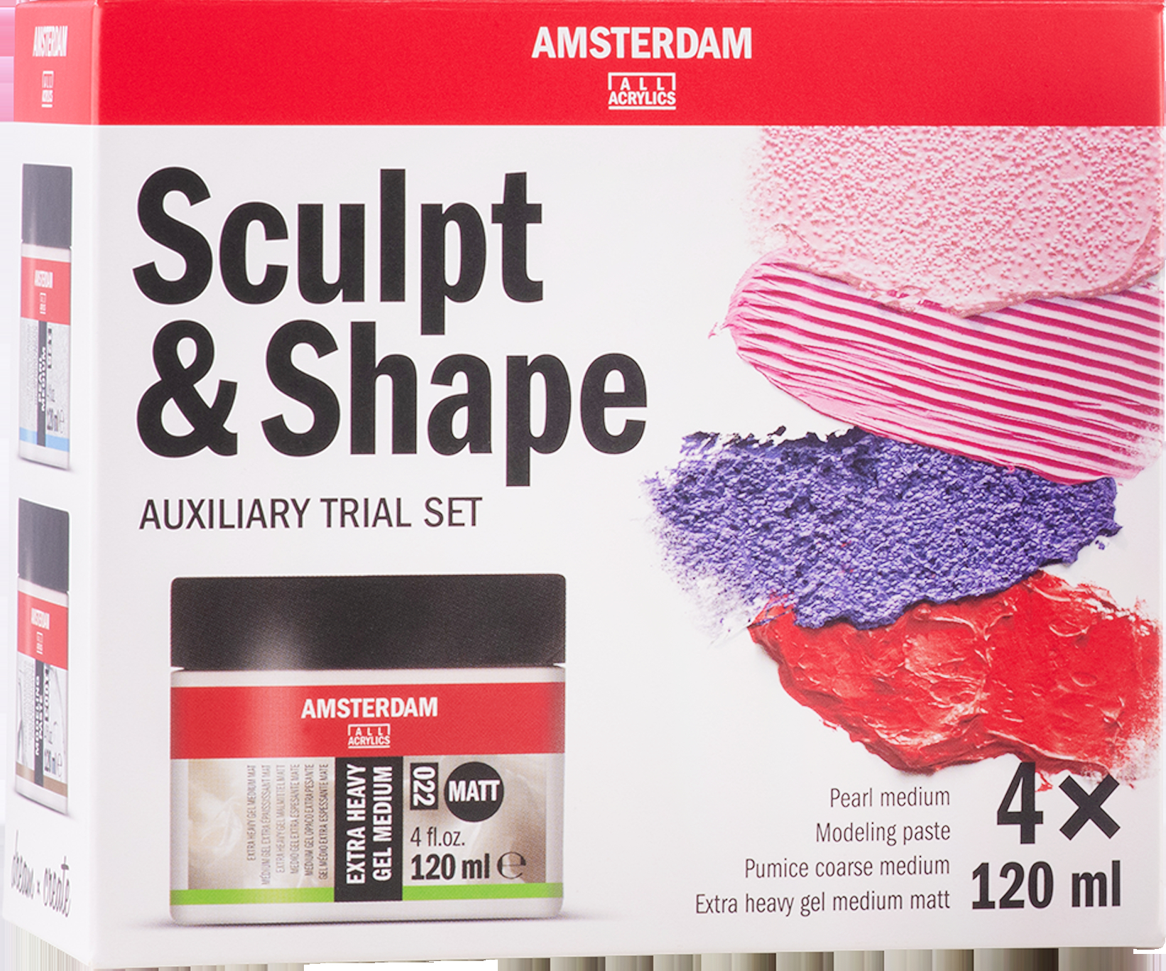 AMSTERDAM-24820001-8712079547653 AMSTERDAM Modelier- und Formset 24820001 Medium 4x120ml – Bild 1