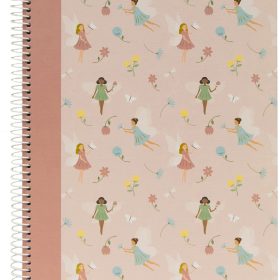 ANCOR Spiralbuch Hardcover A5 128819 Fairies Tale, kariert 80 Blatt
