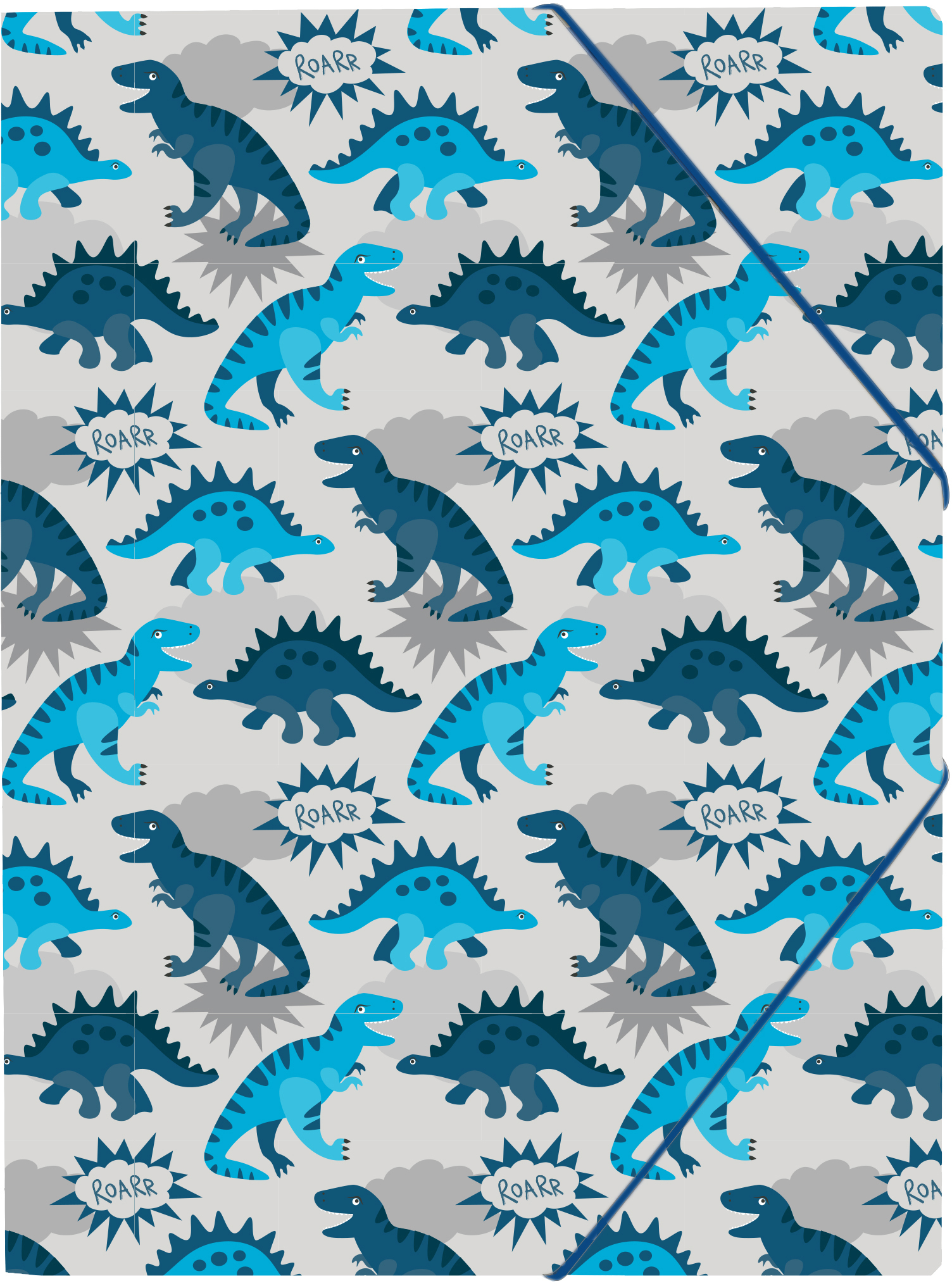 ANCOR-128956-5604730128956 ANCOR Gummibandmappe A4 128956 B'Log Dino – Bild 1