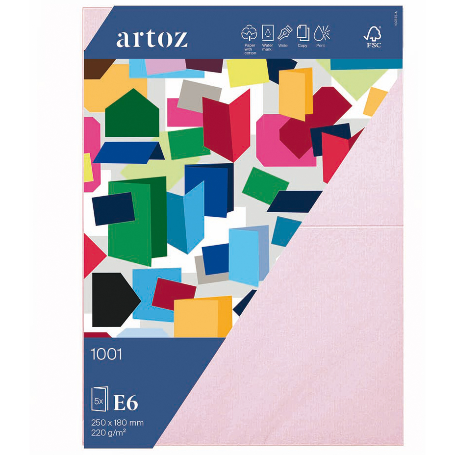 ARTOZ-10737226-483-7612996684572 ARTOZ Karten 1001 E6 10737226-483 220g, kirschblüte 5 Blatt – Bild 1
