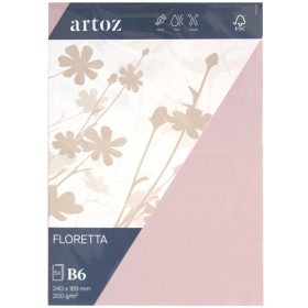 ARTOZ Karten 1001 B6 15836226-281 200g, light rose 5 Blatt