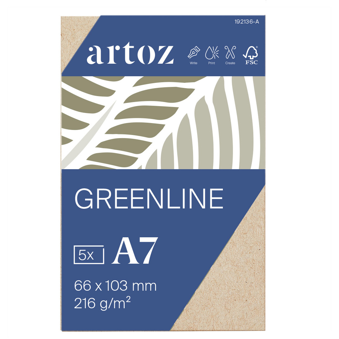 ARTOZ-19213614-584-7612996882565 ARTOZ Visitenkarten 1001 A7 19213614-584 216g, desert 5 Blatt – Bild 1