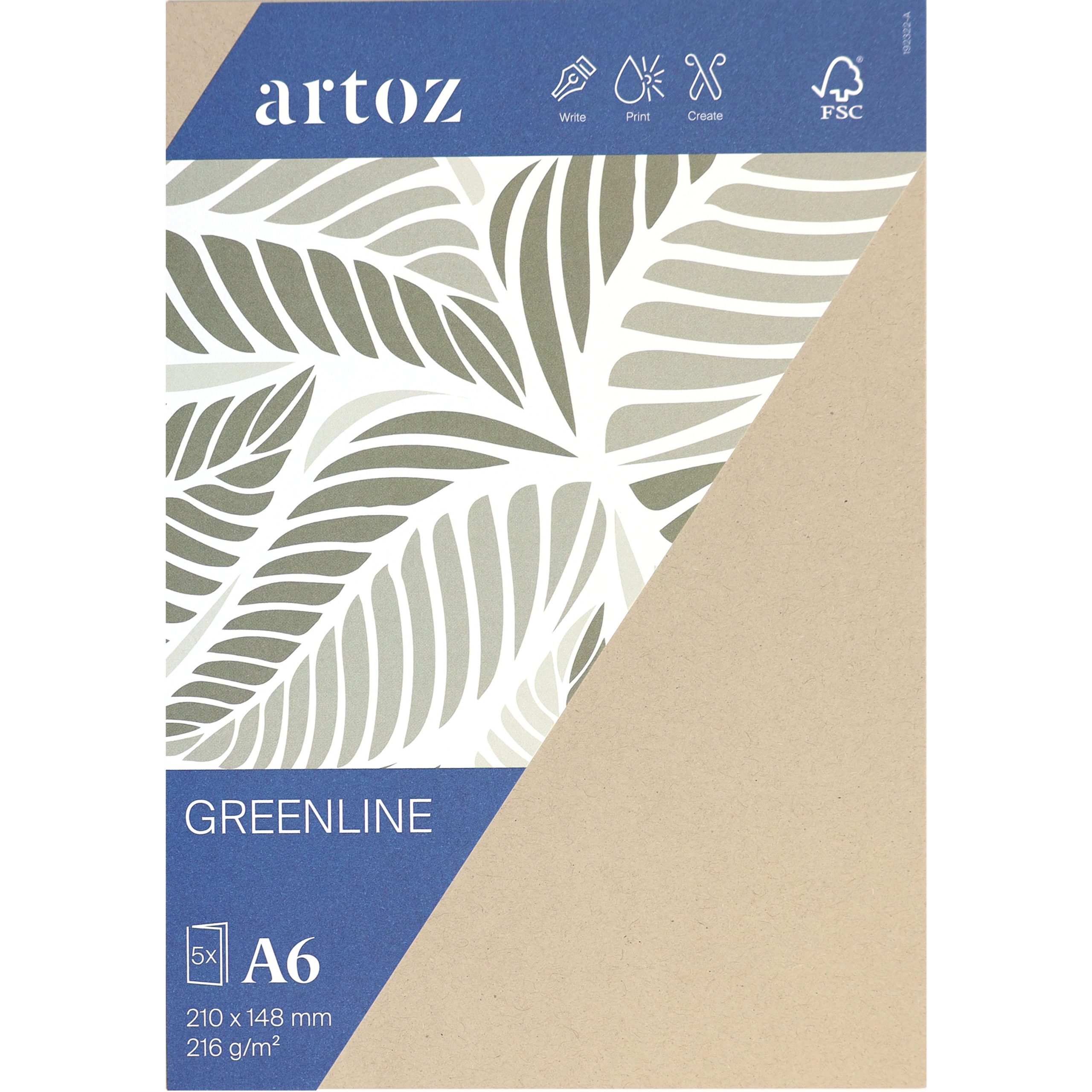 ARTOZ-19232226-584-7612996824206 ARTOZ Karten 1001 A6 19232226-584 216g, desert 5 Blatt – Bild 1