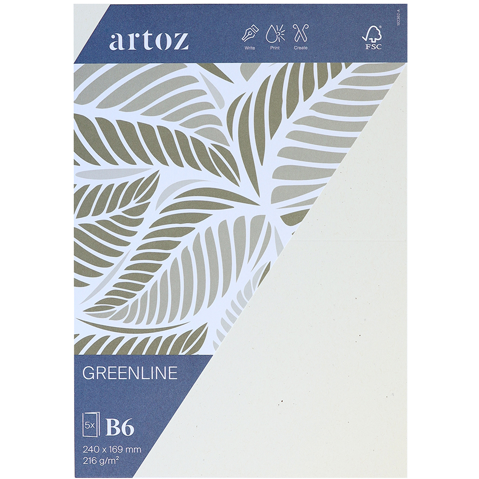 ARTOZ-19236226-242-7612996824282 ARTOZ Karten 1001 B6 19236226-242 216g, tortilla 5 Blatt – Bild 1