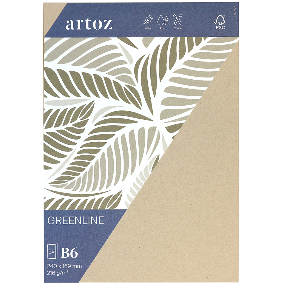 ARTOZ-19236226-584-7612996824305 ARTOZ Karten 1001 B6 19236226-584 216g, desert 5 Blatt – Bild 1