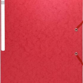 BIELLA Sammelmappe mit Gummizug A4 55755E rot 3 Klappen