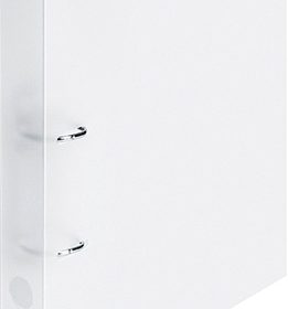 BÜROLINE Ringbuch 4cm 603303 2 Ringe transparent A4