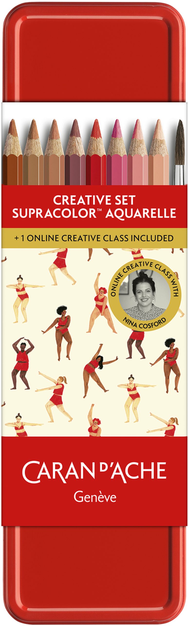CARAN-DACHE-3000.423-7630002357906 CARAN D'ACHE Kreativ-Set Supracolor 3000.423 Nina Cosford 12 Stück – Bild 1