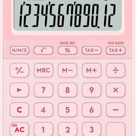 CASIO Taschenrechner MS-20YC hellrosa