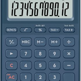 CASIO Taschenrechner MS-20YC dunkelblau