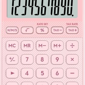 CASIO Taschenrechner SL-310YC hellrosa