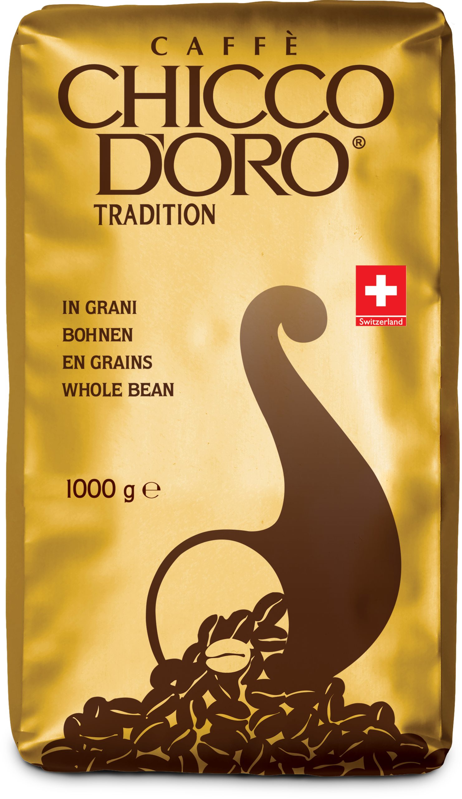 CHICCO-DORO-111000-7610899110006 CHICCO D'ORO Tradition 1kg 111000 Bohnenkaffee – Bild 1