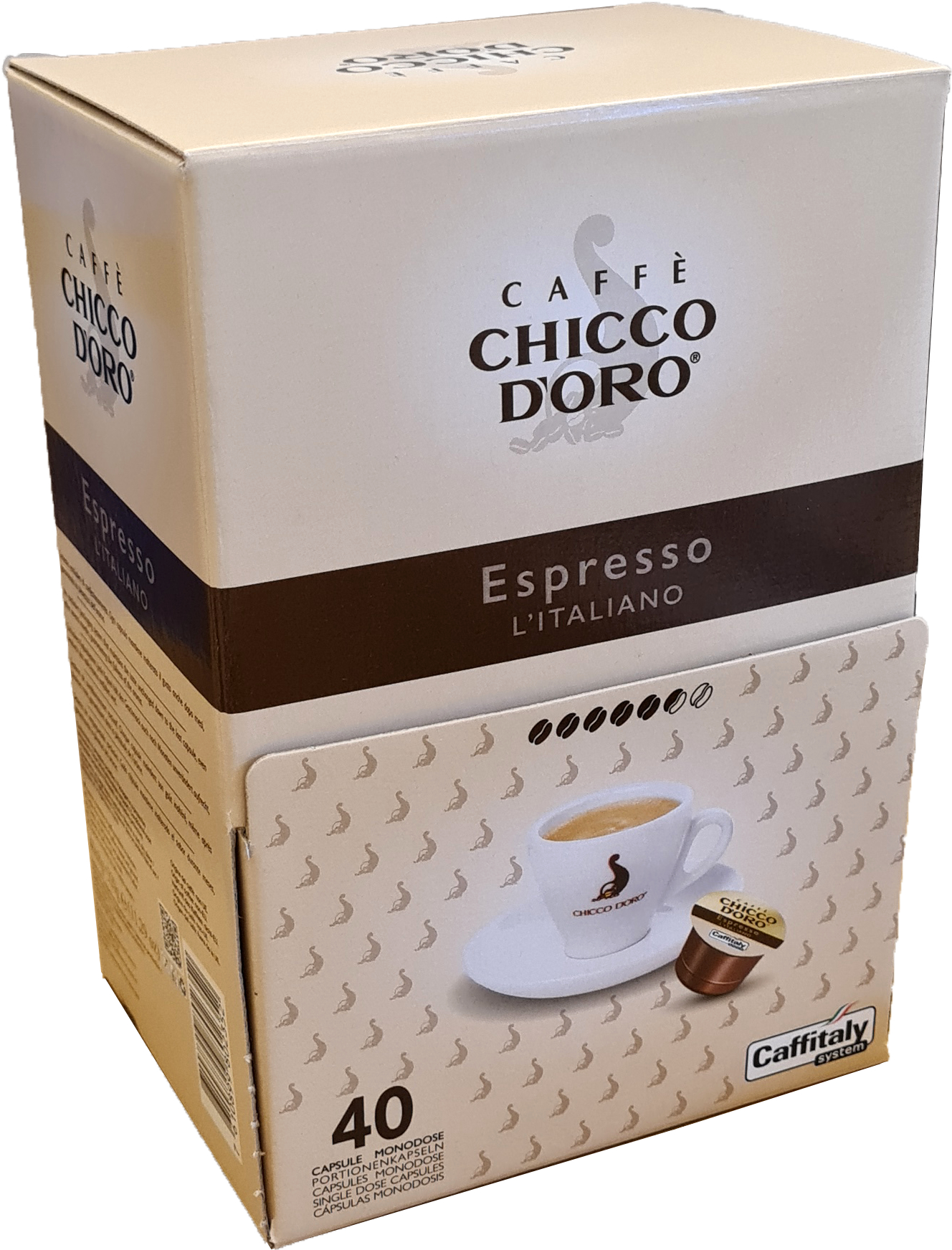 CHICCO-DORO-802352-7610899802352 CHICCO D'ORO Caffitaly Kapseln 802352 Espresso l'italiano 40 Stk. – Bild 1
