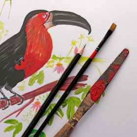 CLAIREFONTAINE Paint'On A4 96537C Weiss 40 Blatt