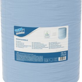 CLEAN AND CLEVER Putztuchrollen 3-lagig 38x36cm P1673 Maxi, blau, recycling